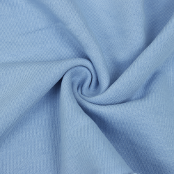 Ткань Футер 3-х нитка, Петля, цвет Светло-Голубой (на отрез)  в Мичуринске
