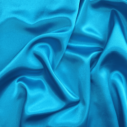*Ткань Атлас-сатин, цвет Голубой (на отрез)  в Мичуринске