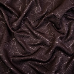 Ткань Блэкаут для штор &quot;Ледовое тиснение цвет Темно-Коричневый&quot; (на отрез)  в Мичуринске