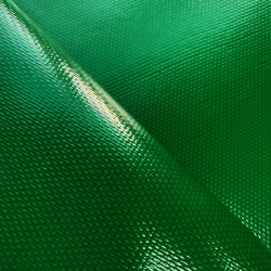 Ткань ПВХ 600 гр/м2 плотная, Зелёный (Ширина 150см), на отрез  в Мичуринске