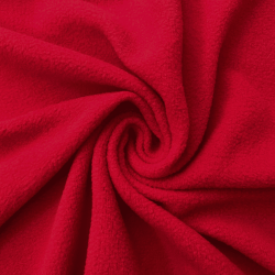 Флис Односторонний 130 гр/м2, цвет Красный (на отрез)  в Мичуринске