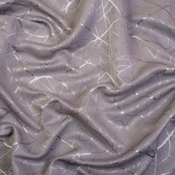 Ткань Блэкаут для штор светозатемняющая 75% &quot;Ледовое тиснение цвет Серый&quot; (на отрез)  в Мичуринске