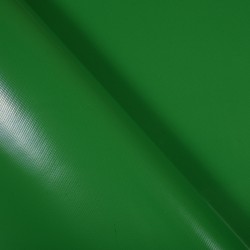 Ткань ПВХ 450 гр/м2, Зелёный (Ширина 160см), на отрез  в Мичуринске