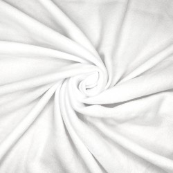 Флис Односторонний 130 гр/м2, цвет Белый (на отрез)  в Мичуринске