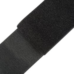 Контактная лента 100мм цвет Чёрный (велькро-липучка, на отрез)  в Мичуринске