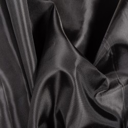 Ткань подкладочная Таффета 190Т, цвет Черный (на отрез)  в Мичуринске