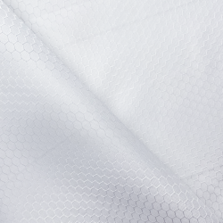 Ткань Оксфорд 300D PU Рип-Стоп СОТЫ, цвет Белый (на отрез)  в Мичуринске