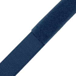 Контактная лента 25мм цвет Синий (велькро-липучка, на отрез)  в Мичуринске