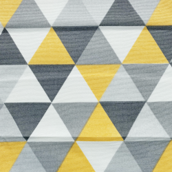 Интерьерная ткань Дак (DUCK), принт &quot;Треугольники&quot; (на отрез)  в Мичуринске