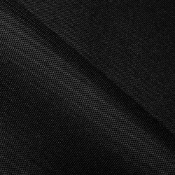 Прорезиненная ткань Оксфорд 600D ПВХ, Черный (на отрез)  в Мичуринске