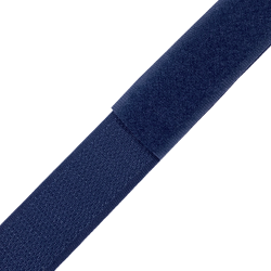 Контактная лента 25мм цвет Тёмно-Синий (Велькро-липучка), на отрез  в Мичуринске