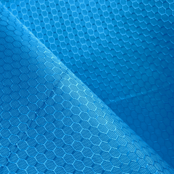 Ткань Оксфорд 300D PU Рип-Стоп СОТЫ, цвет Голубой (на отрез)  в Мичуринске