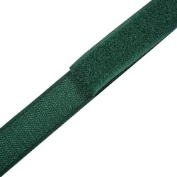Контактная лента 25мм цвет Зелёный (велькро-липучка, на отрез)  в Мичуринске