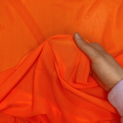 Трикотажная Сетка 75 г/м2, цвет Оранжевый (на отрез)  в Мичуринске