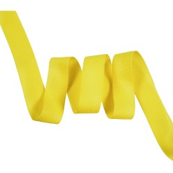 Окантовочная лента-бейка, цвет Жёлтый 22мм (на отрез)  в Мичуринске
