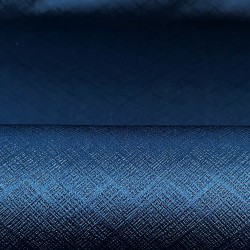 Ткань Блэкаут для штор светозатемняющая 100% &quot;Орнамент Синий&quot; (на отрез)  в Мичуринске